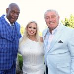 Frank Bruno with Peter and Steph Shilton
