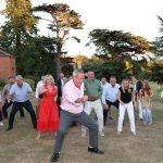 Performing The Haka with All Blacks Legend Zinzan Brooke.