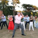 Performing The Haka with All Blacks Legend Zinzan Brooke.