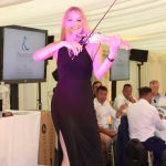 Sally Potterton provided the musical entertainment during Dinner