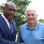 Frank Bruno and Sir Trevor Brooking